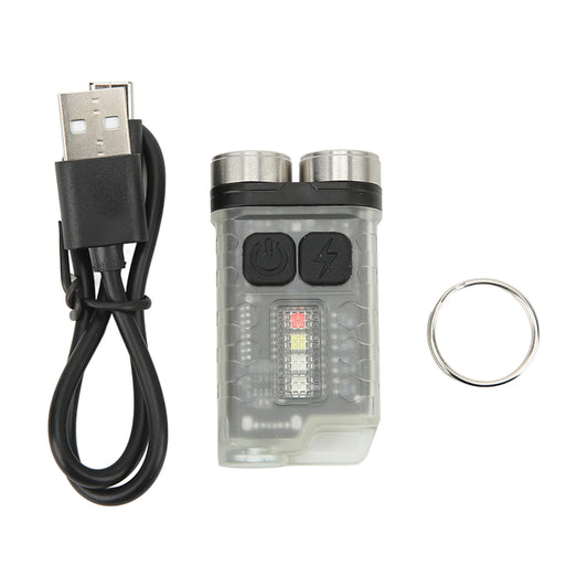 Keychain Light 900LM USB Charging 12 Levels Light Small Flashlight