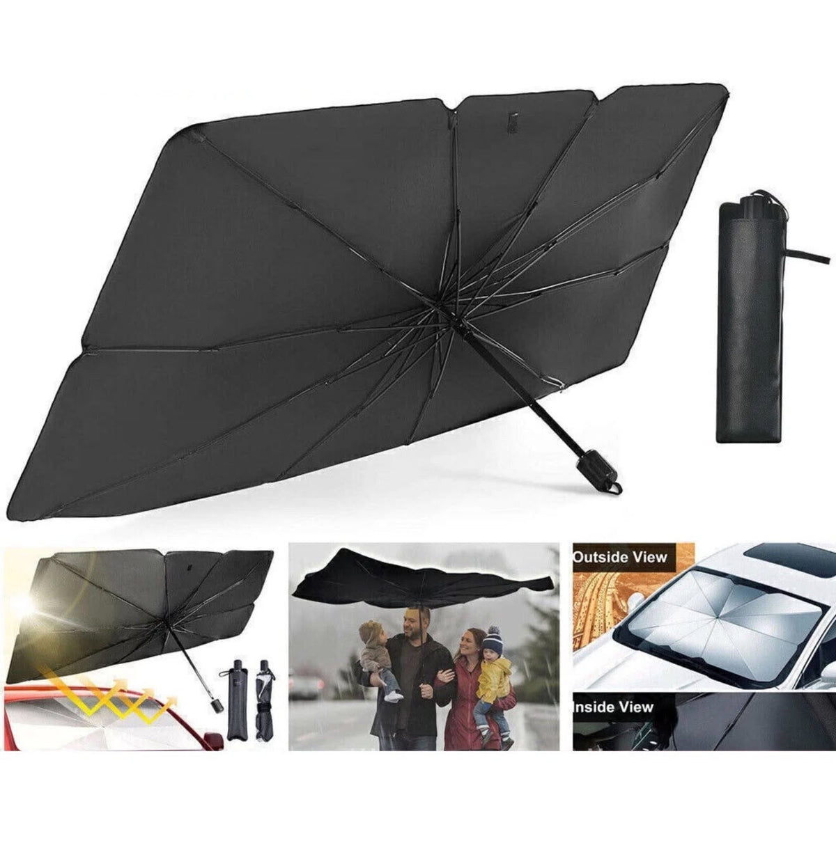 Foldable Car Windshield Sunshade Umbrella