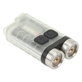 Keychain Light 900LM USB Charging 12 Levels Light Small Flashlight