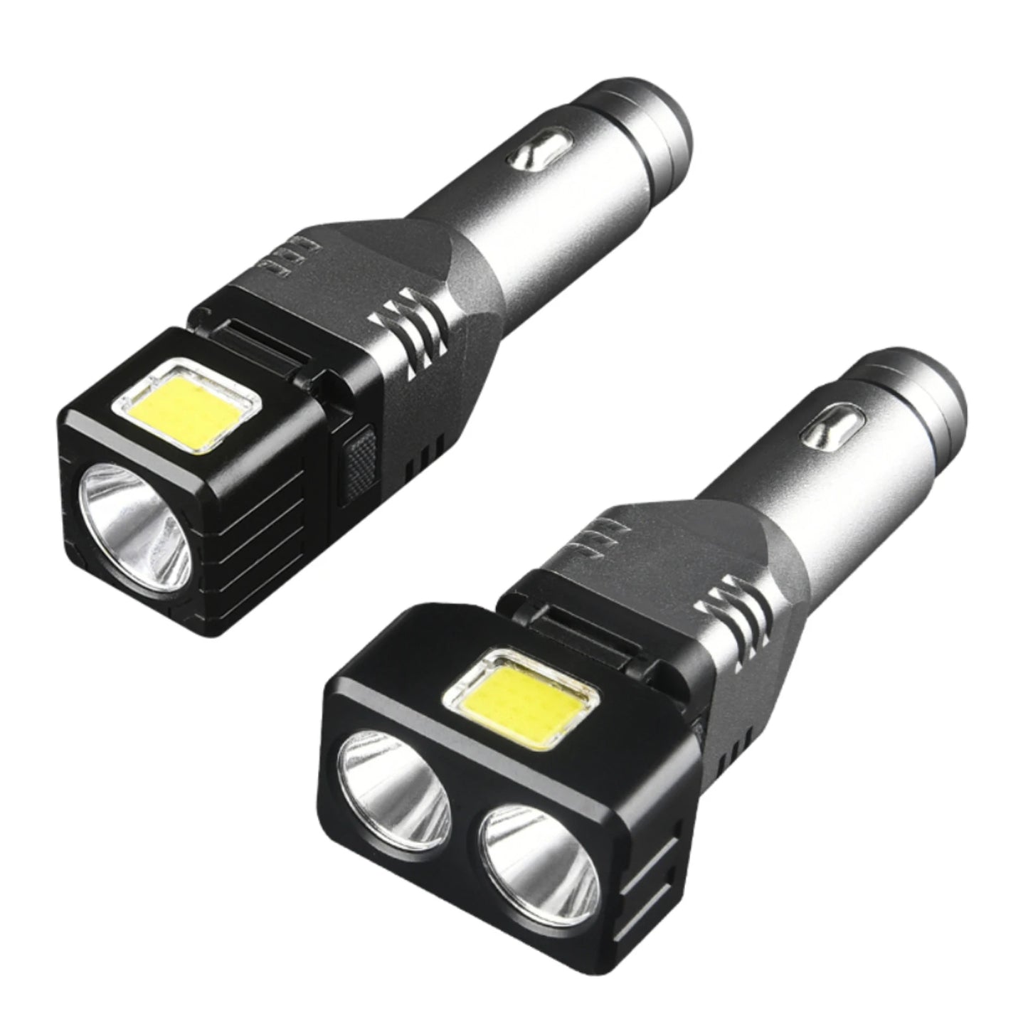 Flashlight Mini Car Chargeable Lantern Powerful Lamp Built-in Li-ion Battery Car Cigarette Lighter Socket Light