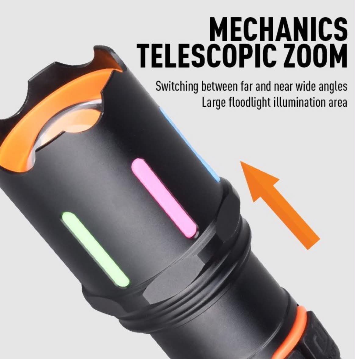 Power Styles Fluorescent White Laser LED Torch