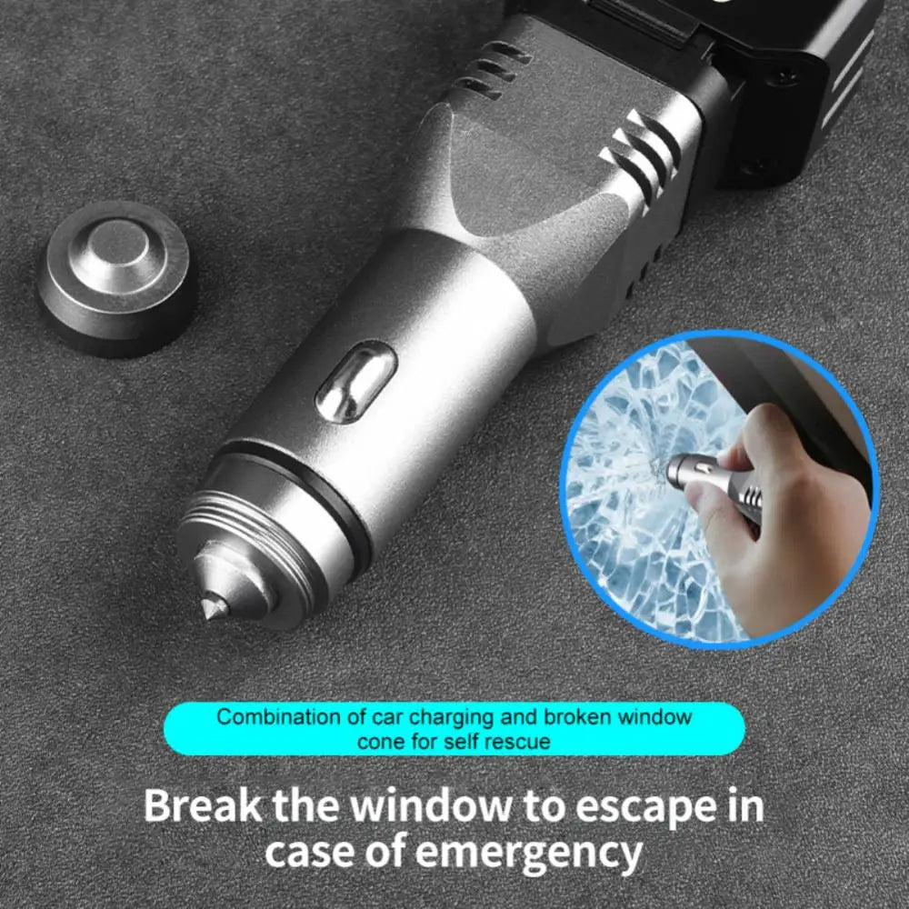 Flashlight Mini Car Chargeable Lantern Powerful Lamp Built-in Li-ion Battery Car Cigarette Lighter Socket Light