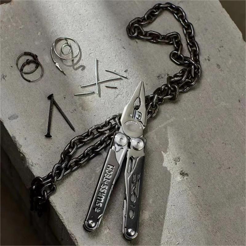 SWISS TECH 37 In 1 Folding Multitool Pliers Multi Tool Scissors