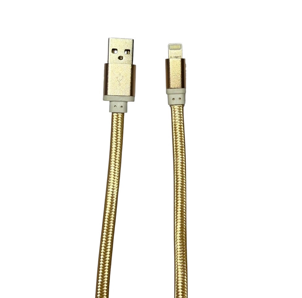 USB A to Lightning Flat Nylon Woven Charging Cable