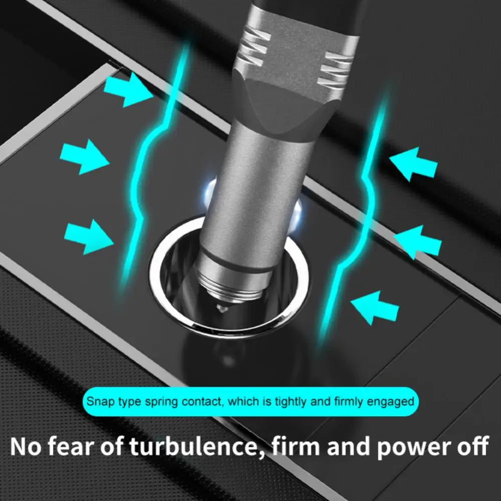 Flashlight Mini Car Chargeable Lantern Powerful Lamp Built-in Li-ion Battery Car Cigarette Lighter Socket Light