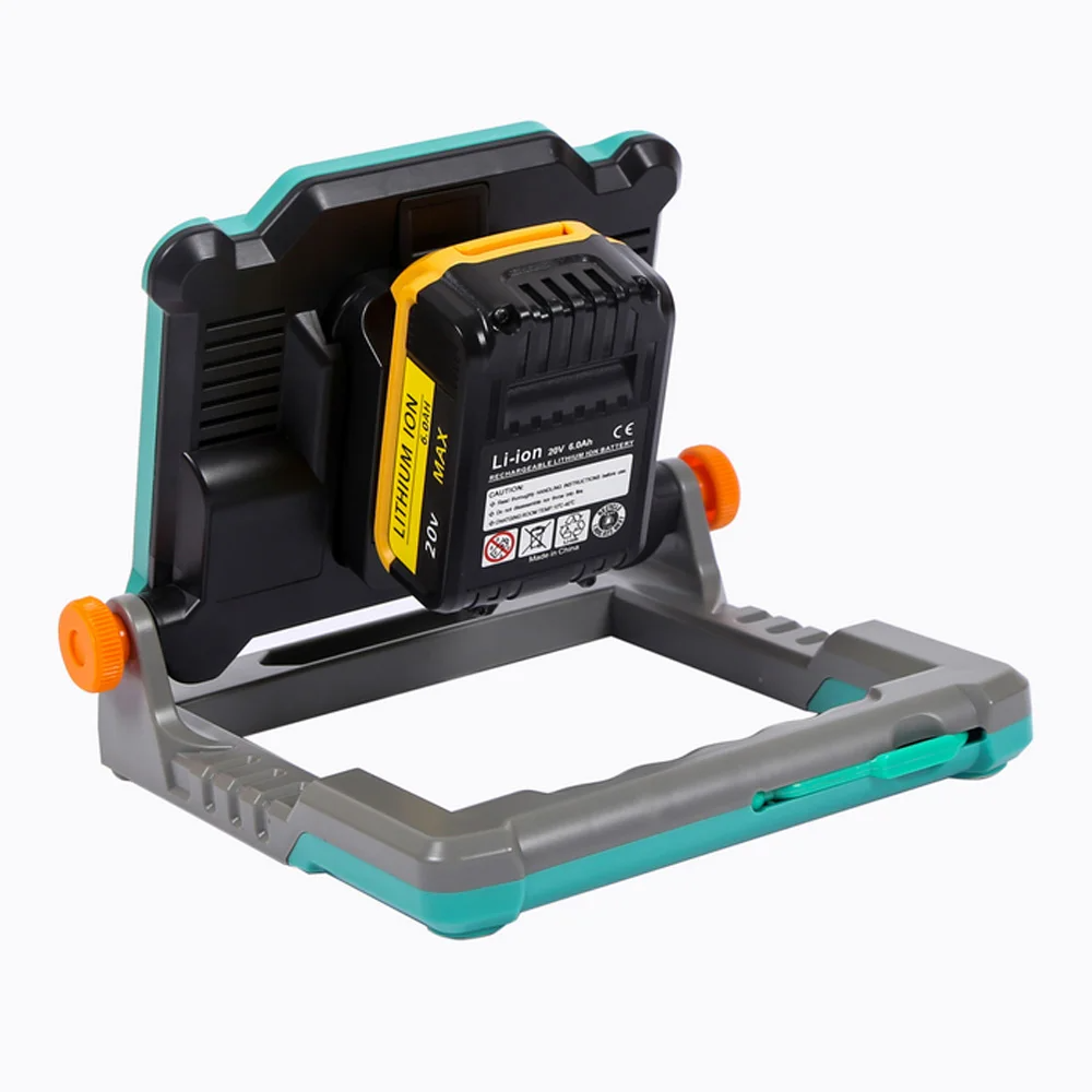 Foldable Cordless LED Work Light For Makita /DeWalt /Milwaukee Floodlight