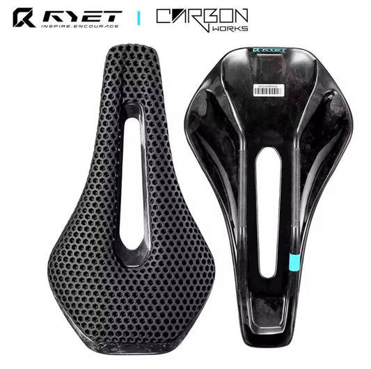 RYET CARBON WORKS K30 3D Printed Full Carbon Bicycle Saddle