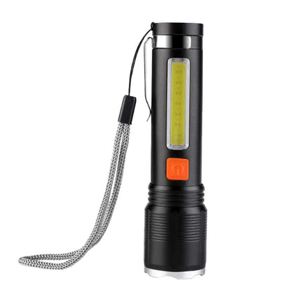 P50 Powerful LED Flashlight 4-Modes Type-C Rechargeable Tactical Telescopic Torch High Power Flashlight Emergency Light