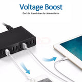 60W 10Port USB Charger for iPhone iPad Kindle Samsung Xiaomi Charging Station