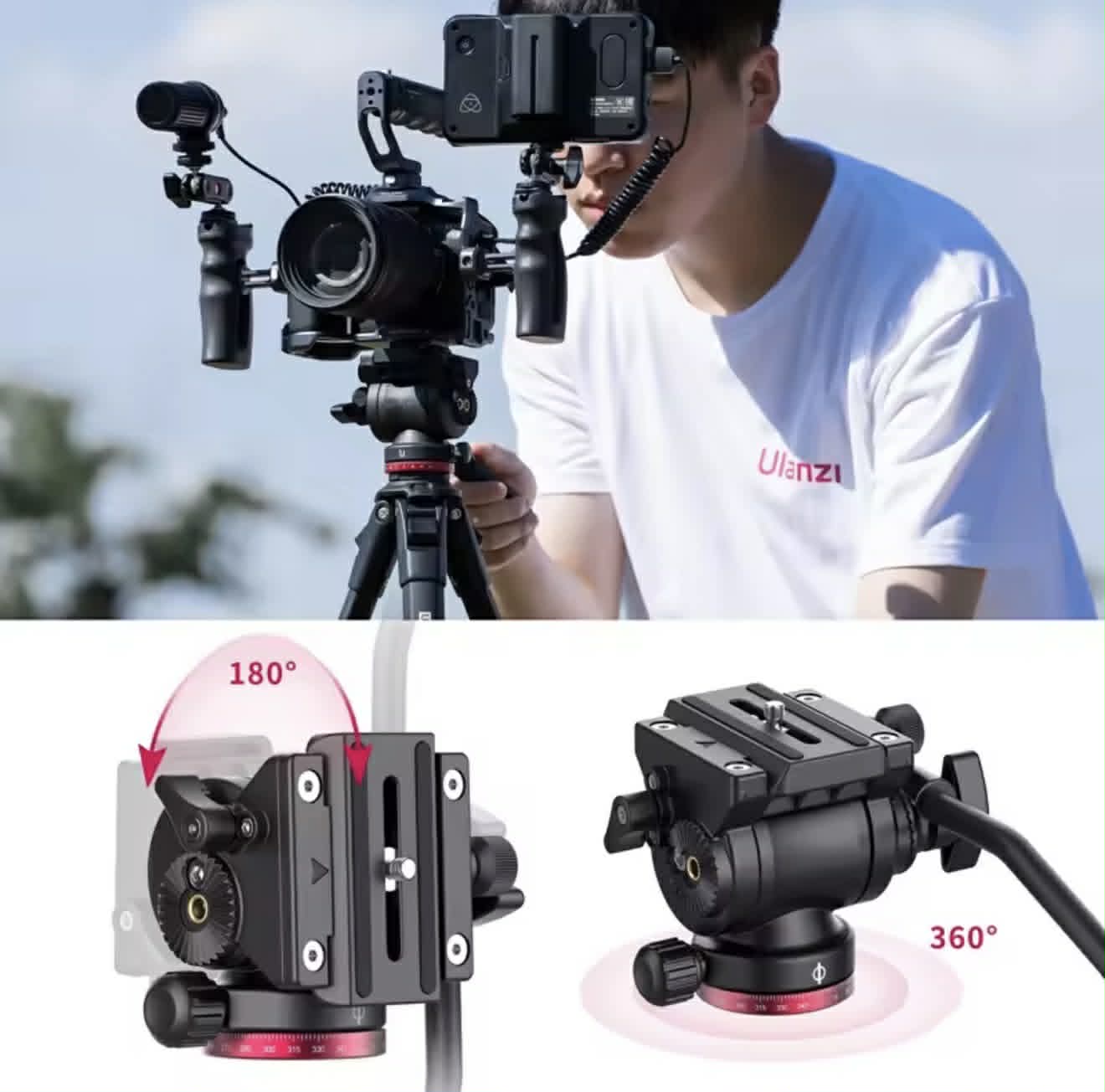 ULANZI OMBRA Xiang Video Travel Tripod | ULZ-3030 | DSLR Camera Smartphone