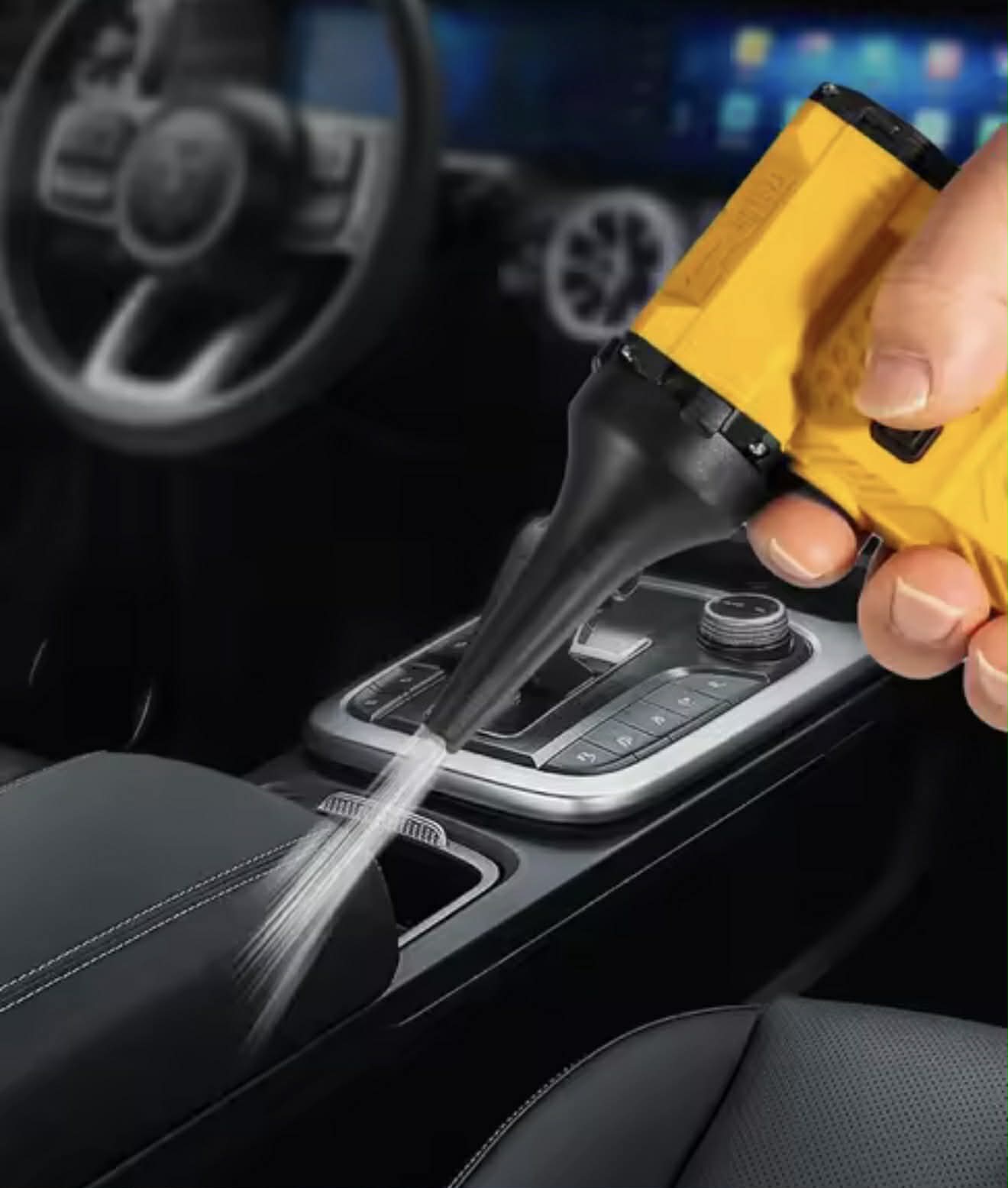 F021 Violent Fan Handheld Magnet W/Tactical Belt Clip & 4 Nozzle