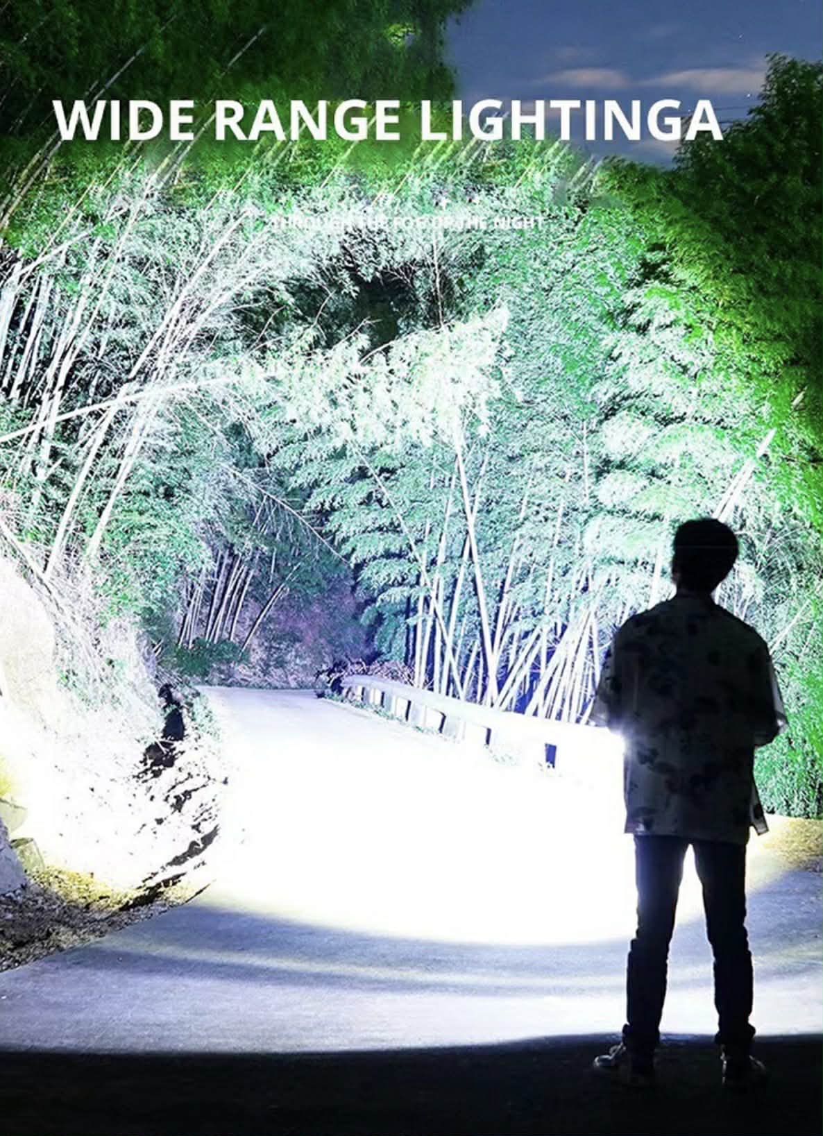 Dual-Light Pro Hand Lantern 3*LED+2*COB Telescopic Floodlights