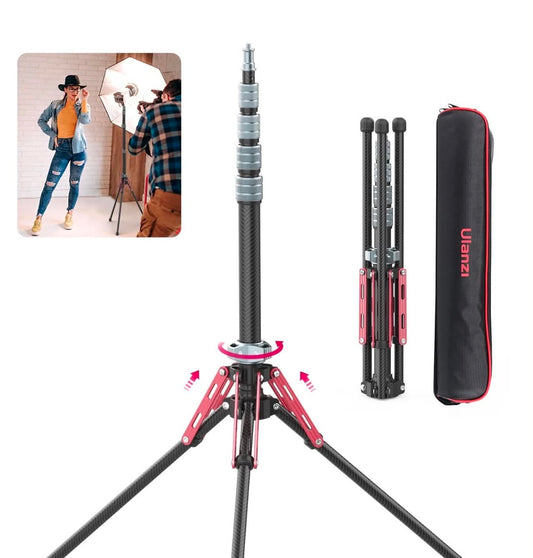 ULANZI MT-49 Reflex Carbon Fiber Light Stand Tripod+Monopod