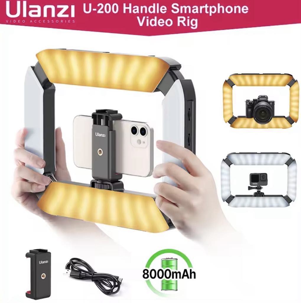 ULANZI U200 Phone Camera Ring Light Video Rig