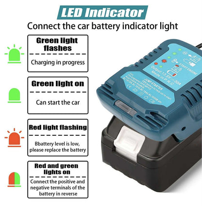 12V Car Starter Portable for BL1815N BL1830 BL1840 BL1850B 18V Li Ion Battery