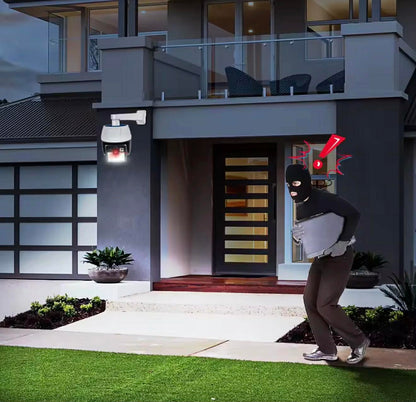 Solar Powered Fake CCTV Camera Shape Light W/Remote | HW-5118-1