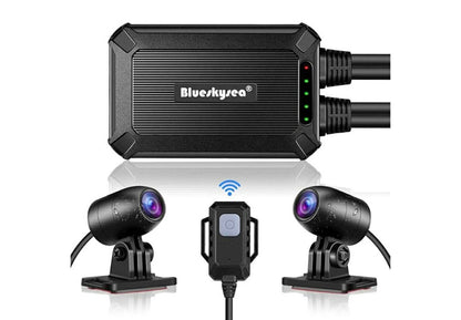 Blueskysea B1M Dual Channel WiFi Motorcycle Dashcam