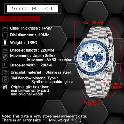 Pagani Design PD-1701 Chronograph Men's Watch