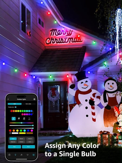 Lepro ZB1 AI Smart Outdoor String Lights W/APP | 15M