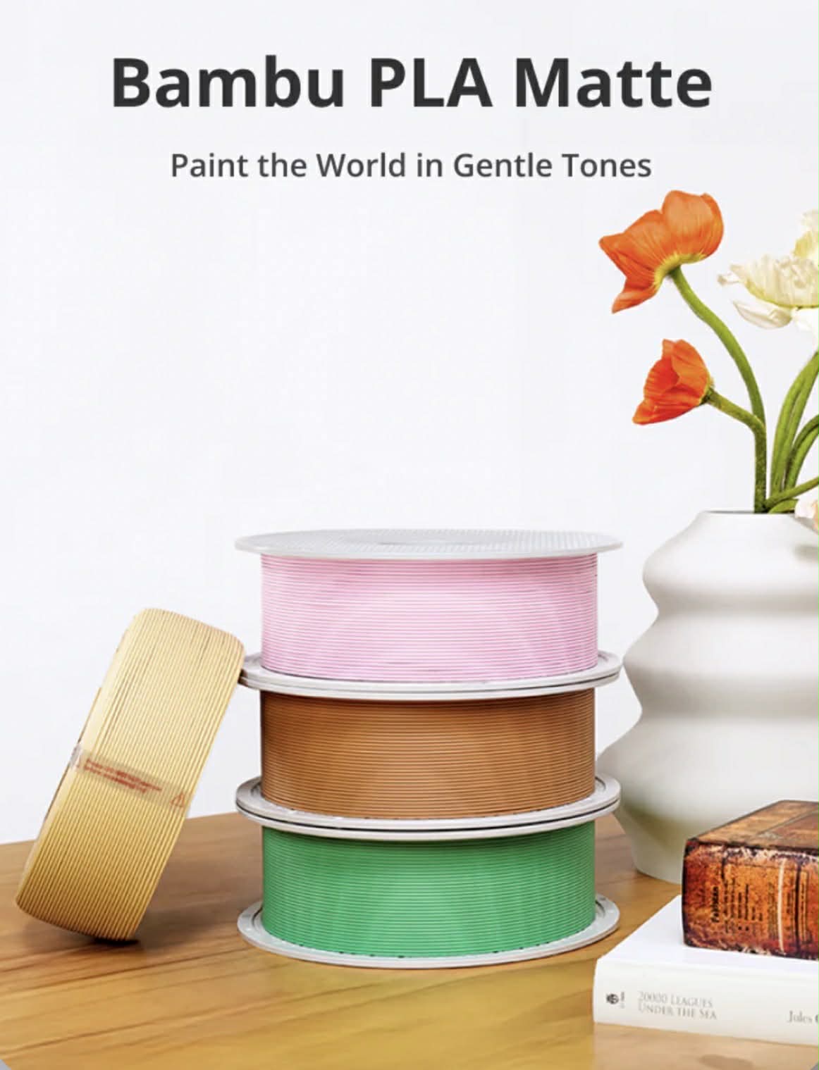 Bambu Lab PLA Matt 3D Filament Refill | 1KG