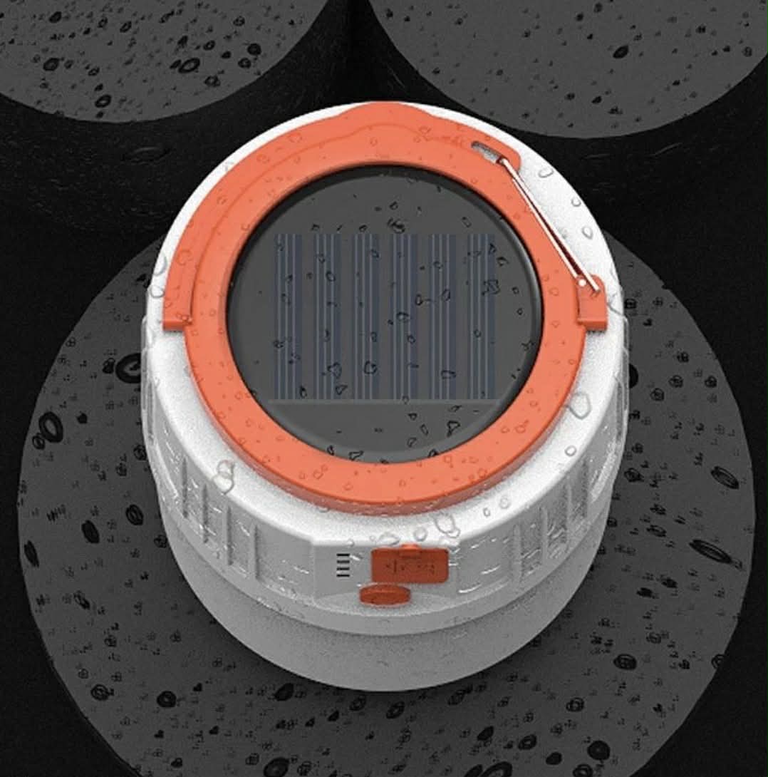 HS-V66-1 Solar Camping Lamp Rechargeable W/Hook