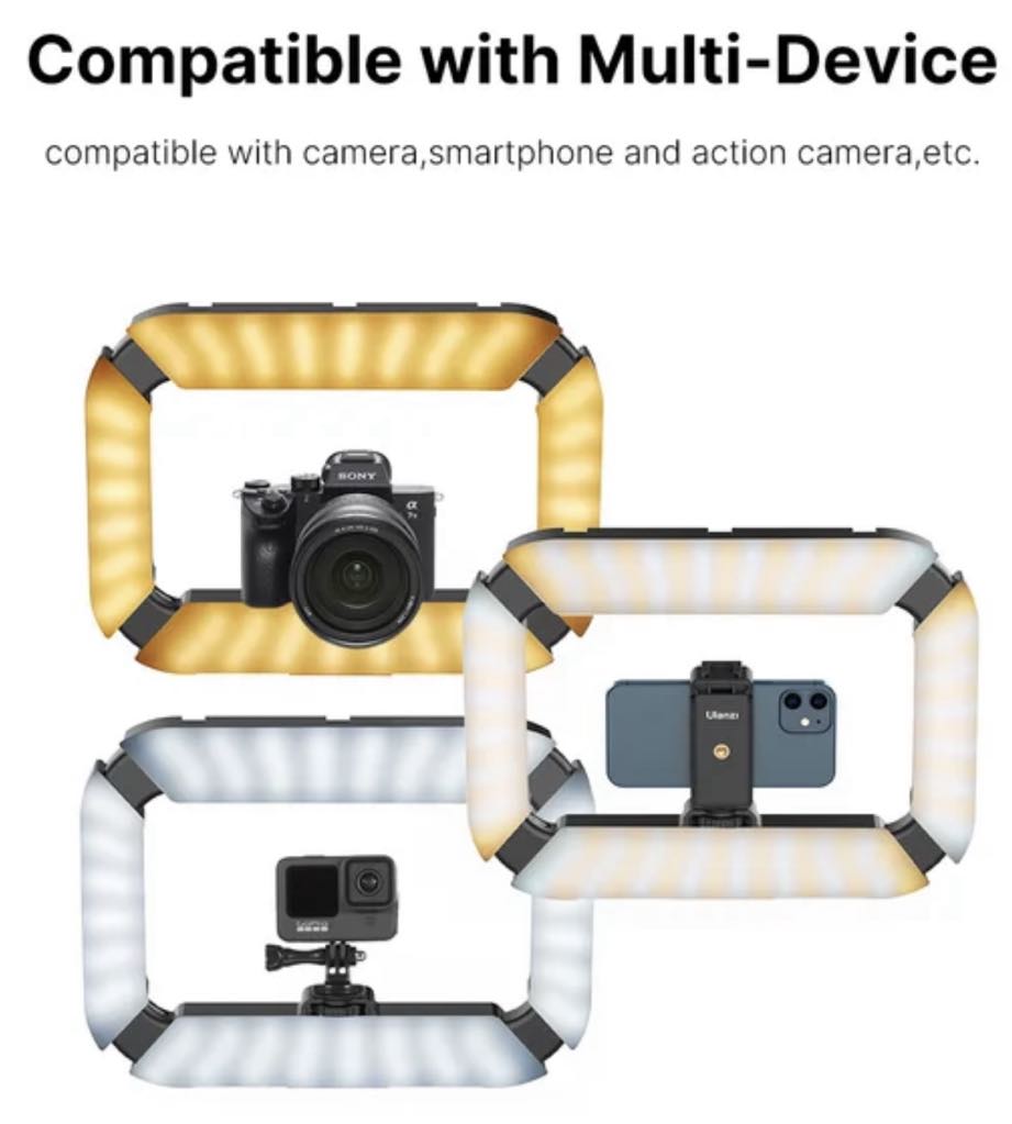 ULANZI U200 Phone Camera Ring Light Video Rig