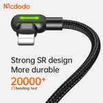 Mcdodo CA-4671 CA-4679 Lightning Charging Cable for Gaming 1.2m 3m (black)