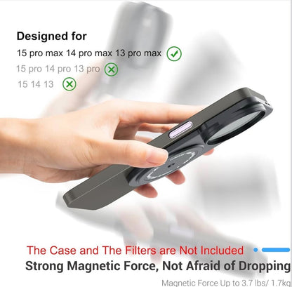 JJC Magnetic Lens 49mm Filter Mount Adapter Kit | iPhone | JJC MFS-IPM