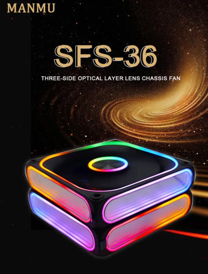 MANMU SFS-36 PC Cooling Fan 120mm RGB Fan CPU Cooler