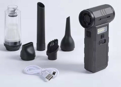 3in1 Mini Fan Blower / Vacuum / Light W/4 Nozzle | F028