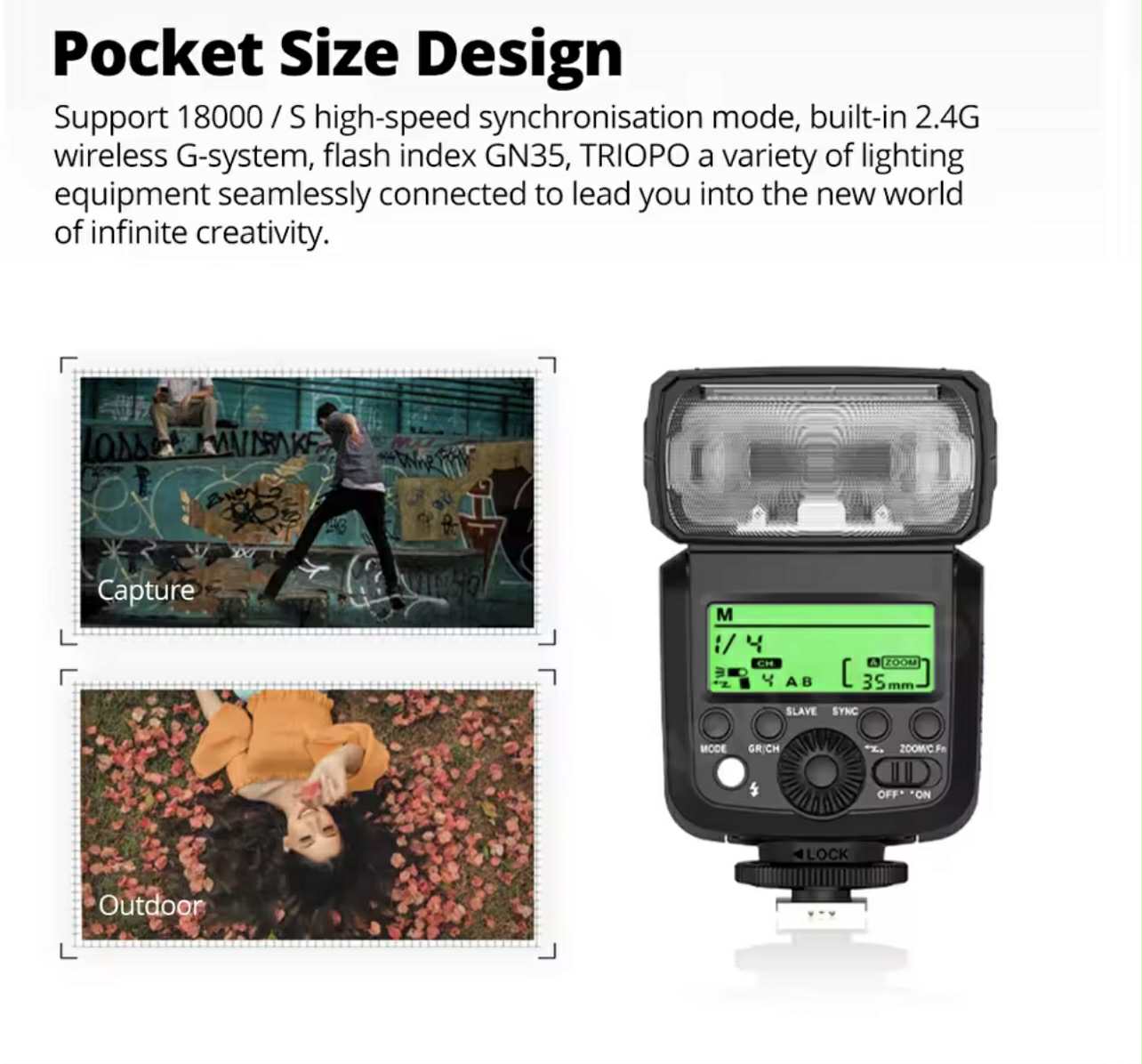 TRIOPO TR-350 TTL Flash | SONY