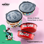 Tupperware Minnie and Mickey Handy Bowl Set Disney Special Collection