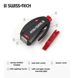 SWISS+TECH Car Window Breaker Emergency Car Multi-function Mini Tool