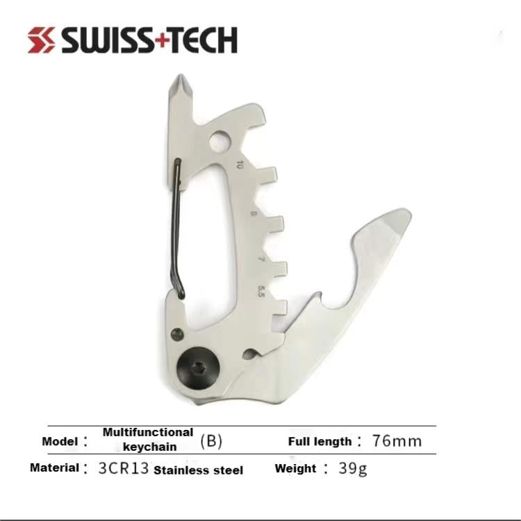 Swiss Tech multifunctional combination creative key chain hanging buckle outdoor portable edc card tool