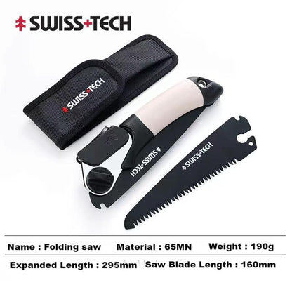 SwissTech Folding Saw Wood Saw Handheld Small Folding Saw Outdoor Camping Garden Saw