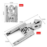 SwissTech portable outdoor multifunctional tool combination folding pliers 22 in 1 multitool bottle opener