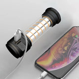 Portable Tent Light Atmosphere Camping Lantern Waterproof Camping Lights Emergency Torch Power Bank Rechargeable Flashlight