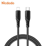 Mcdodo Cable 20W PD Charger Type USB C Braided Cable Type C To Lighting Data Cable For Iphone 13 12