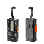 Plastic Rechargeable Mini LED Portable ARC Lighter Camping Working Light Flashlight Keychain