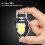 Mutifuction Portable keychain light LED Flashlight COB Emergency Lamp For Cigarette lighter Corkscrew Outdoor Camping Work Light
