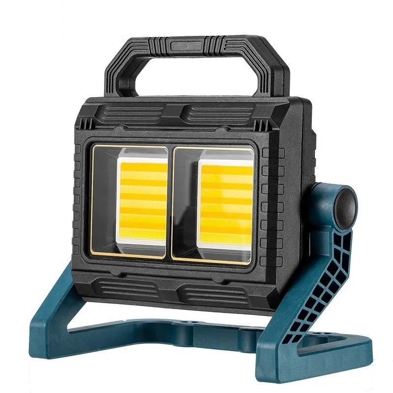 LED Flashlight Power Bank Super Bright COB Work Lights Portable Searchlight USB Rechargeable Lantern Outdoor Camping Light