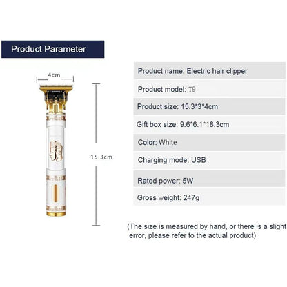 Professional Hair Trimmers, T Liners Clippers for Men, T Trimmer Hair Clippers Vintage T9 Cordless Zero gapped Trimmers,Barber Beard Trimmer, 0mm Outline Trimmer, Hair edgers Clippers