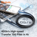 Mcdodo 240W USB4.0 type-c TO type-c 1.2m 40Gbps Cable