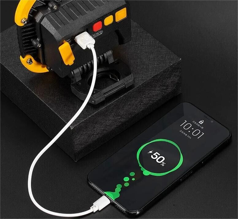 COB Rechargeable Lantern Muti-function Portable Flashlight Work Light
