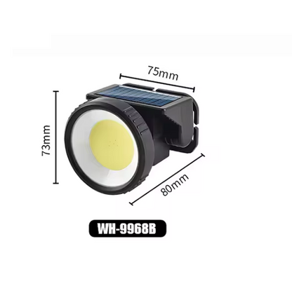 Solar Powered LED Headlamp USB COB XPE Runing,Hiking,Camping,Fishing Headlight