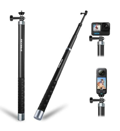 REYGEAK Carbon Fiber Selfie Stick Monopod | Action Cam