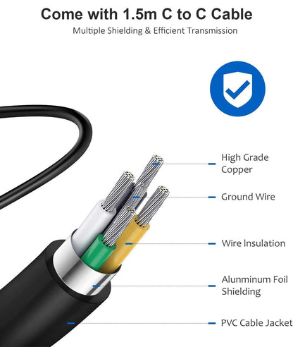 25W Super Fast Charger for Samsung USB C Fast Charger USB C to C Charging Cable