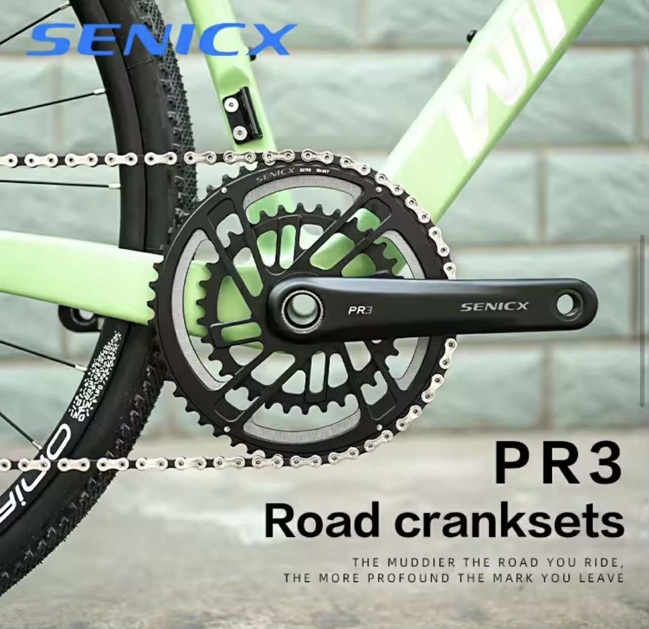 SENICX PR3 Bicycle Crankset 2X11S 46/30T