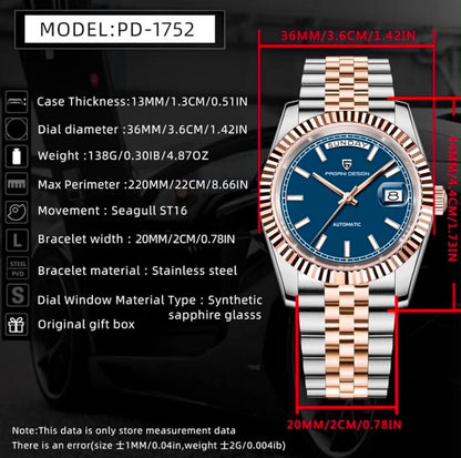 Pagani Design PD-1752 Luxury Men's Watch Two-Tone