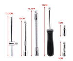 46pcs Socket Ratchet Wrench Set 1/4" External Torx Screwdriver Bit Extension Bar W/Case
